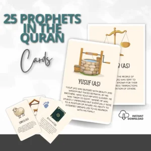 25 Prophets of Islam Printable Cards for Kids